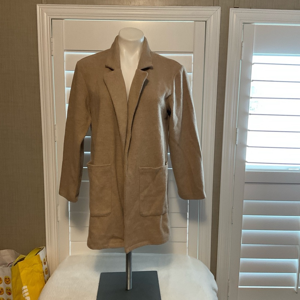 Women's Tan Cardigan Sweater